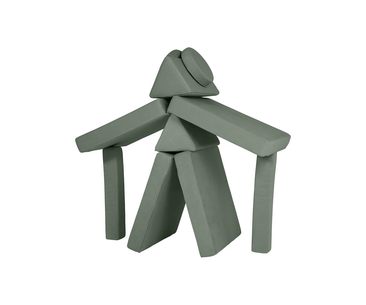 Abu Dhabi Velvet Calming Green Play Sofa – The Ultimate Kids’ Play Sofa Set for Imagination & Fun