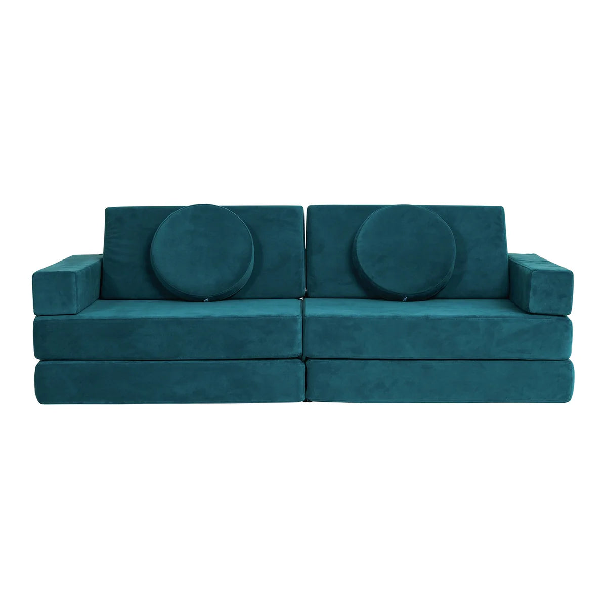 Abu Dhabi Teal Velvet Play Sofa – The Ultimate Kids’ Play Sofa Set for Imagination & Fun